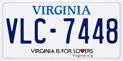 VA license plate VLC7448