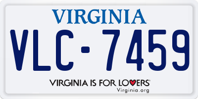 VA license plate VLC7459