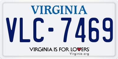 VA license plate VLC7469