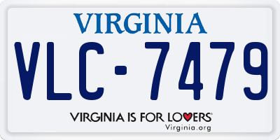 VA license plate VLC7479