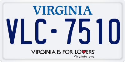 VA license plate VLC7510