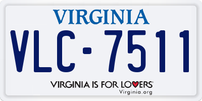 VA license plate VLC7511