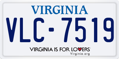 VA license plate VLC7519
