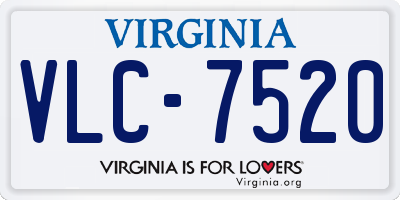 VA license plate VLC7520