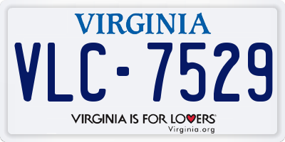 VA license plate VLC7529