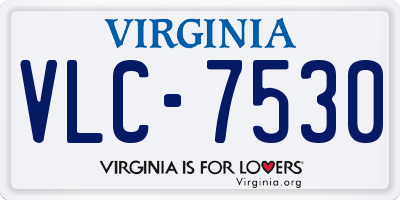 VA license plate VLC7530