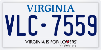 VA license plate VLC7559