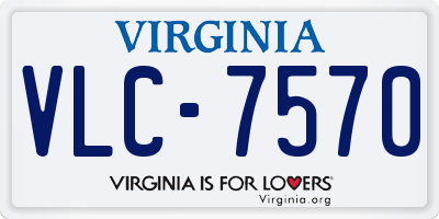 VA license plate VLC7570