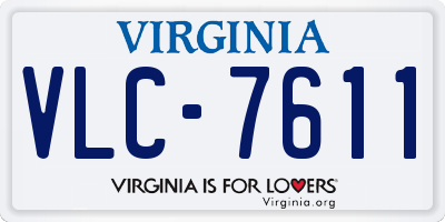 VA license plate VLC7611