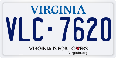 VA license plate VLC7620