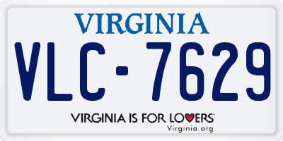 VA license plate VLC7629