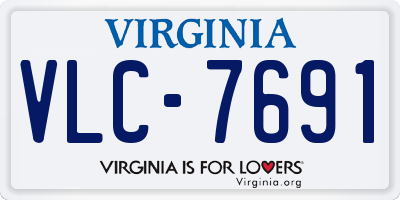 VA license plate VLC7691