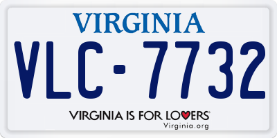 VA license plate VLC7732