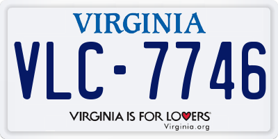 VA license plate VLC7746