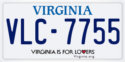 VA license plate VLC7755