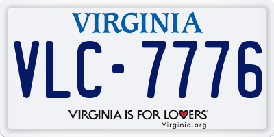 VA license plate VLC7776
