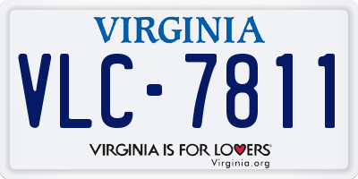 VA license plate VLC7811
