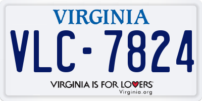 VA license plate VLC7824