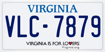 VA license plate VLC7879