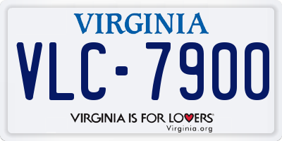 VA license plate VLC7900