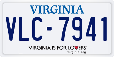 VA license plate VLC7941