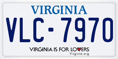 VA license plate VLC7970