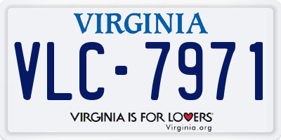 VA license plate VLC7971
