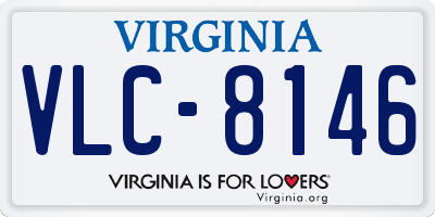 VA license plate VLC8146