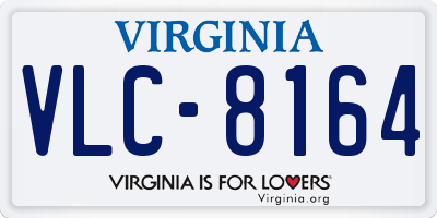 VA license plate VLC8164
