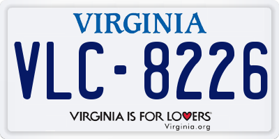 VA license plate VLC8226