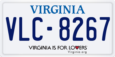 VA license plate VLC8267