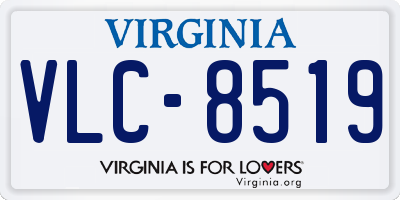 VA license plate VLC8519