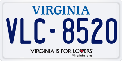 VA license plate VLC8520