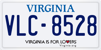 VA license plate VLC8528