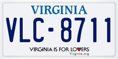 VA license plate VLC8711