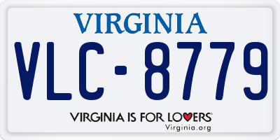 VA license plate VLC8779