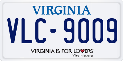 VA license plate VLC9009