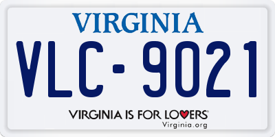 VA license plate VLC9021