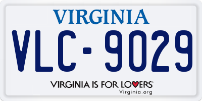 VA license plate VLC9029