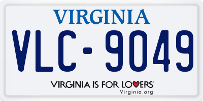 VA license plate VLC9049