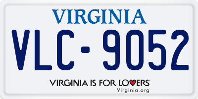 VA license plate VLC9052