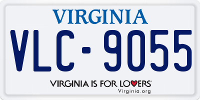 VA license plate VLC9055