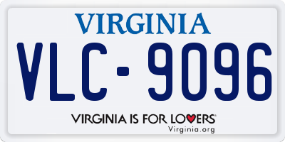 VA license plate VLC9096