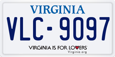 VA license plate VLC9097