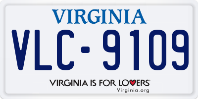 VA license plate VLC9109