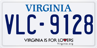 VA license plate VLC9128