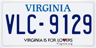VA license plate VLC9129