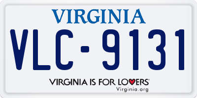 VA license plate VLC9131