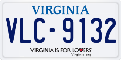 VA license plate VLC9132