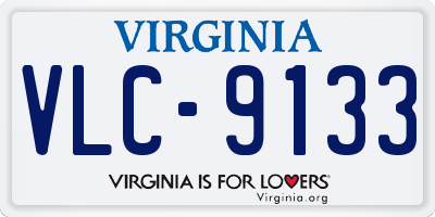 VA license plate VLC9133